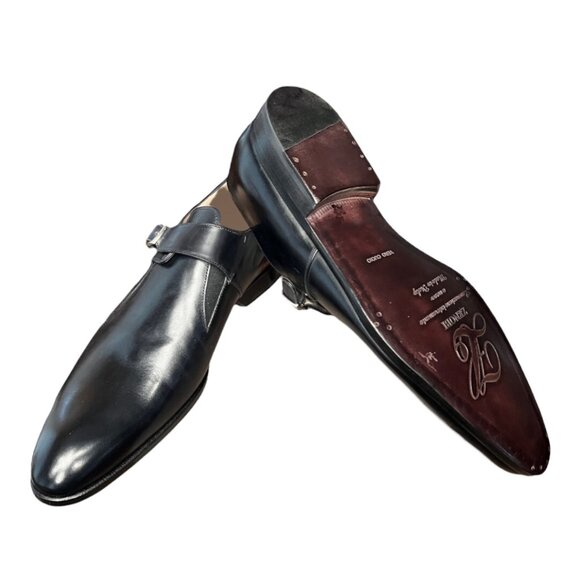 ZENOBI MONK STRAP LOAFERS BLAKE ITALIAN HAND CRAFTED MENS DRESS SHOES NEW IN BOX - Picture 2 of 9